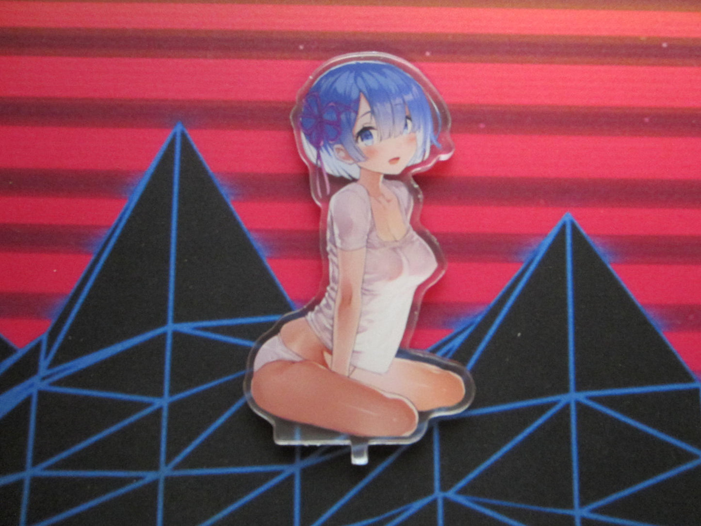 Acrylic Rem with stand