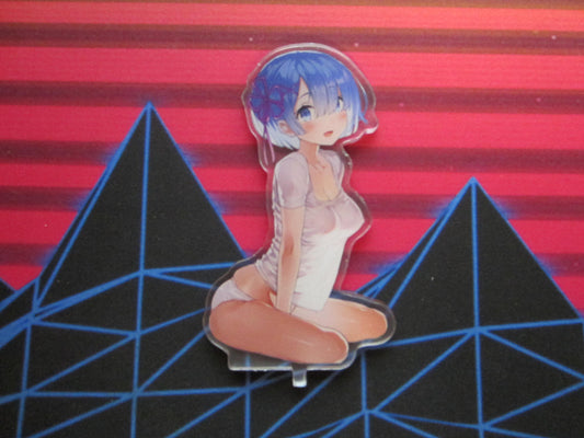 Acrylic Rem with stand