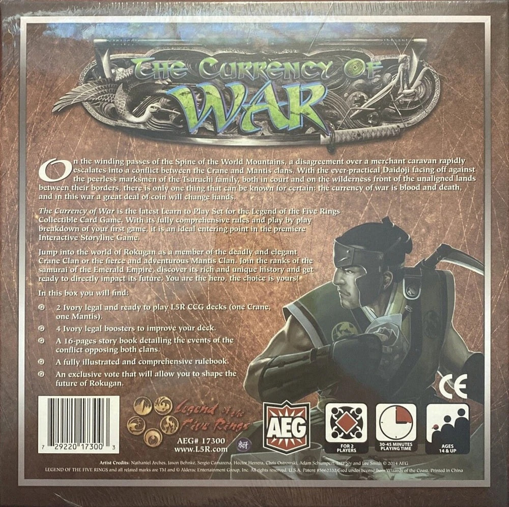 L5R The Currency of War Learn to Play Set